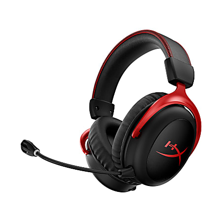 HP HyperX Cloud II Wireless Gaming Headset, Black/Red, 4P5K4AA