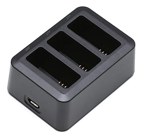 DJI 3-Bay Battery Charging Hub For DJI Tello Drone Batteries, Black, CP.PT.00000271.01