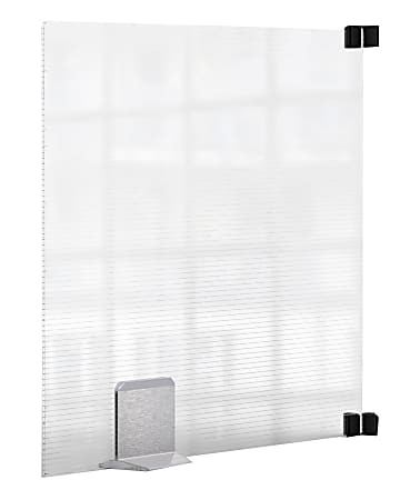 Rosseto Serving Solutions Workstation/Booth Divider, Avante Guarde 360, 20" x 24", Semi-Clear