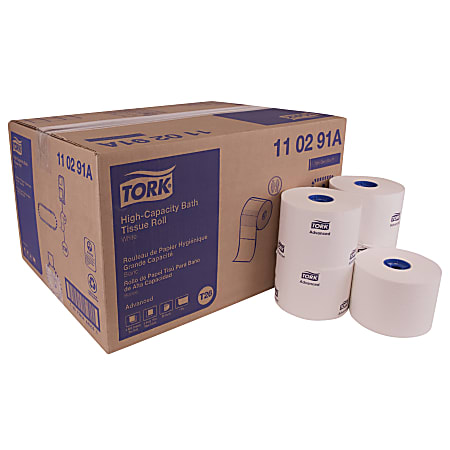 Tork® Advanced 1-Ply High-Capacity Toilet Paper, 2000 Sheets Per Roll, Pack Of 36 Rolls