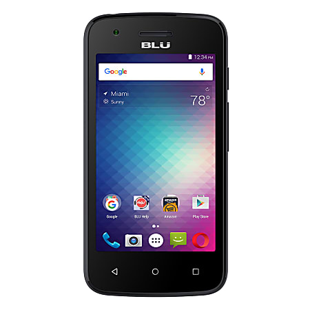 BLU Dash L2 D250U Cell Phone, Black, PBN201030