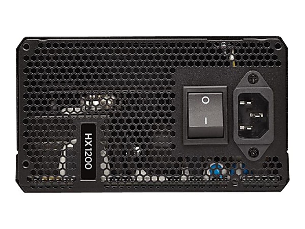 Corsair HX Series HX1200 - 1200 Watt 80 PLUS Platinum Certified Fully Modular PSU - Internal - 120 V AC, 230 V AC Input - 3.3 V DC @ 30 A, 5 V DC @ 30 A, 12 V DC @ 40 A, 12 V DC @ 800 mA, 5 V DC @ 3.5 A Output - 1200 W - 8 +12V Rails - 1 Fan(s)