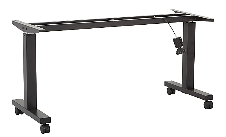 Office Star™ Steel Frame For Height-Adjustable Table, 42-1/4"H x 58-1/4"W x 24"D, Black