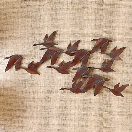 SEI Metal Wall Art, Flock Of Geese