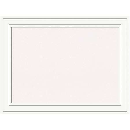Amanti Art Cork Bulletin Board, 33" x 25", White, Craftsman White Wood Frame