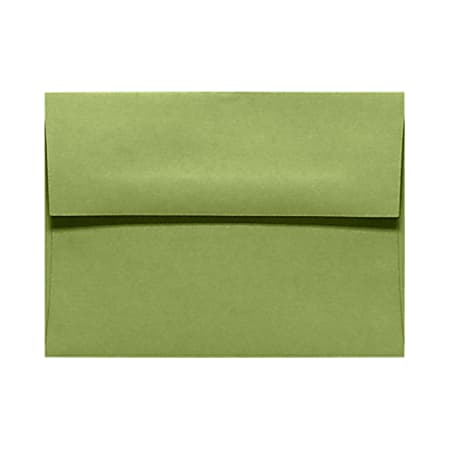 LUX Invitation Envelopes, A6, Gummed Seal, Avocado Green, Pack Of 250