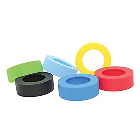 Tablecraft Silicone Bands, Assorted Colors, Set Of 12 Bands