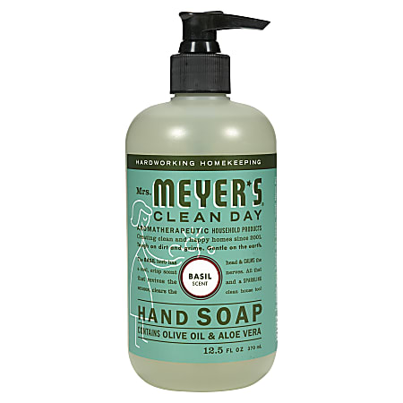 Clean Day Liquid Hand Soap, Basil, 12.5 oz, 6/Carton Clean Day Liquid Hand Soap, Basil, 12.5 oz, 6/Carton