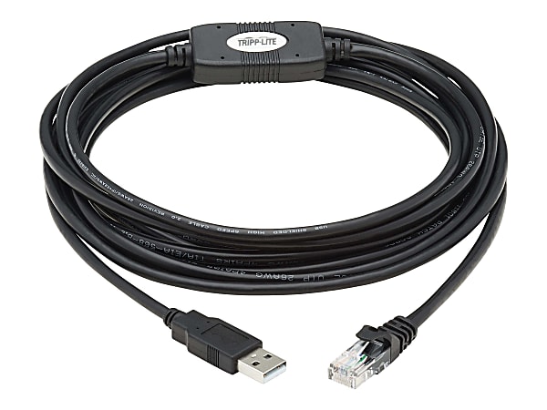 USB-C to RJ45 Rollover Cable, Cisco Compatible, 250 Kbps, 6 ft., 1.8 m