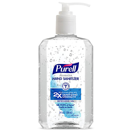 Purell® Advanced Hand Sanitizer Gel, 24 Oz, Clean Scent