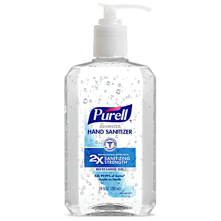 Purell&reg; Advanced Hand Sanitizer Gel, 24 Oz, Clean Scent