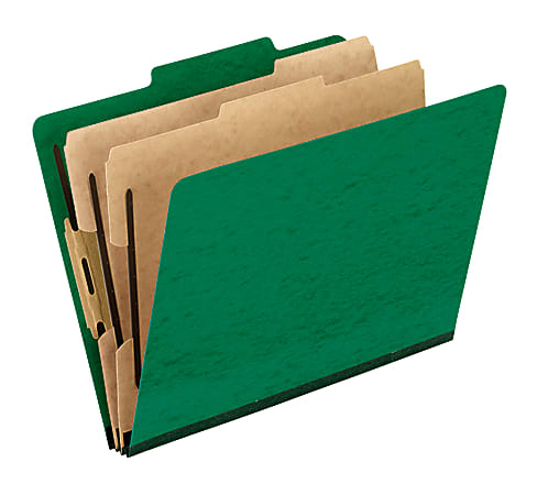 Pendaflex® PressGuard® Color Classification File Folder, 8 1/2" x 11", Letter Size, Green, Box Of 10