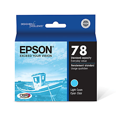 Epson® 78 Claria® Light Cyan Ink Cartridge, T078520