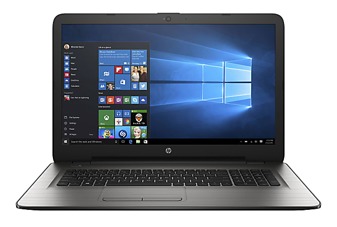 HP 17-y000 17-y015cy 17.3" LCD Notebook - AMD A-Series A12-9700P Quad-core (4 Core) 2.50 GHz - 12 GB DDR4 SDRAM - 2 TB HDD - Windows 10 Home 64-bit - 1600 x 900 - BrightView - Refurbished