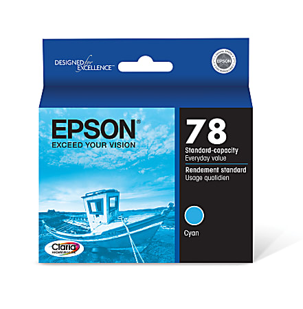 Epson® 78 Claria® Cyan Ink Cartridge, T078220