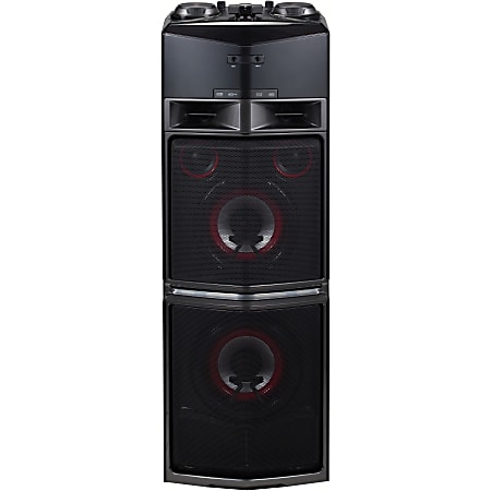 LG OJ98 Mini Hi-Fi System - 1800 W RMS - Black - CD Player - 1 Disc(s) - FM - CD-RW - 2.2 Speaker(s) - CD-DA, MP3, WMA - Bluetooth - USB - Remote Control