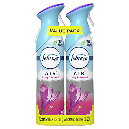 Febreze® AIR Fresheners, Spring & Renewal™ Scent, 8.8 Oz, Pack Of 2