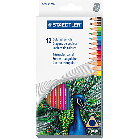 Staedtler Tradition Color Pencil Set - 2.9 mm Lead Diameter - Assorted Lead - Wood Barrel - 12 Piece