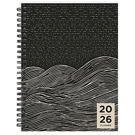 2026 TF Publishing Medium Weekly/Monthly Planner, 6-1/2” x 8”, Rolling Waves, January To December
