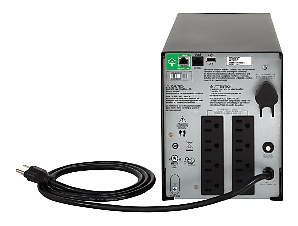 APC® Smart-UPS C 6-Outlet Rackmount With SmartConnect, 1,500VA/900 Watts,  SMC1500-2UC