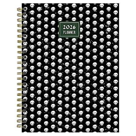 2026 TF Publishing Medium Weekly/Monthly Planner, 6-1/2” x 8”, Skulls & Spells, January To December