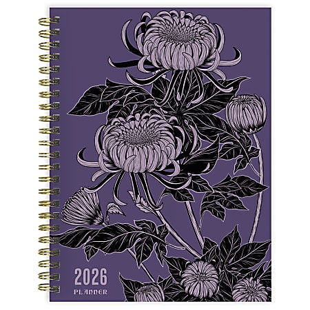 2026 TF Publishing Medium Weekly/Monthly Planner, 6-1/2” x 8”, Witch's Flower, January To December