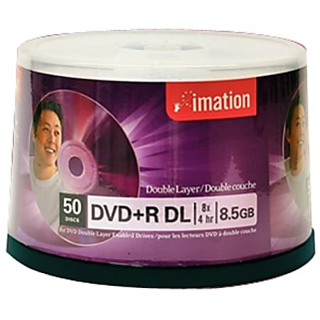 Imation 50PK DVD+R DL 8X 8.5GB