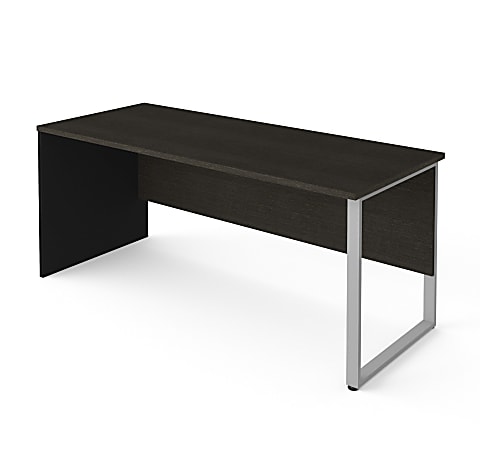 Bestar Pro-Concept Plus 72"W Table Computer Desk With Metal Legs, Deep Gray/Black
