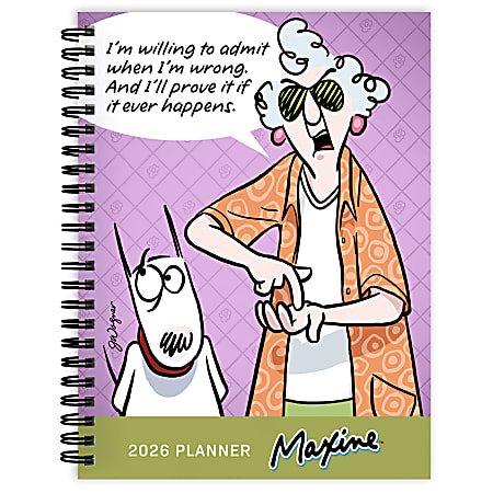 2026 TF Publishing Medium Weekly/Monthly Planner, 6-1/2” x 8”, Maxine, January To December