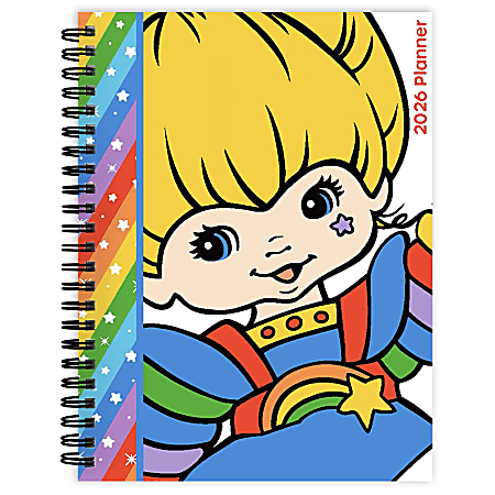 2026 TF Publishing Medium Weekly/Monthly Planner, 6-1/2” x 8”, Rainbow Brite, January To December