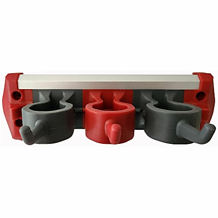 Vileda Professional Handle Holder - 3 Hooks - 33 lb (14.97 kg) Capacity - for Mop, Broom, Clothes, Laundry Room, Garage, Tool - Rubber - Multi - 1 Each Vileda Professional Handle Holder - 3 Hooks - 33 lb (14.97 kg) Capacity - for Mop, Broom, Clothes, Laundry Room, Garage, Tool - Rubber - Multi - 1 Each