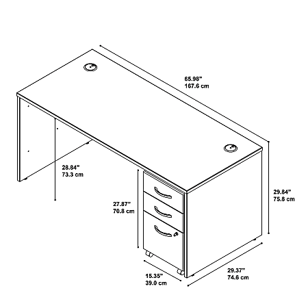 Bush Business Furniture Series C Components 66 W Office Computer