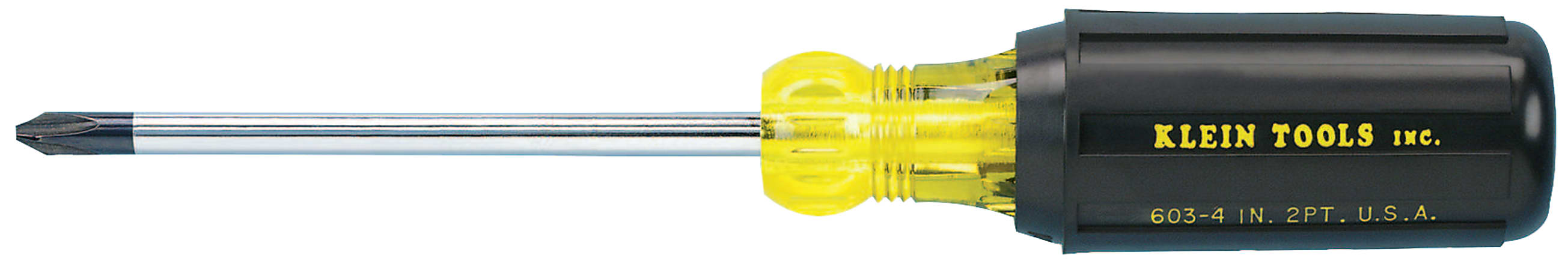 Klein Tools No. 2 Profilated Phillips Tip Screwdriver, 4"