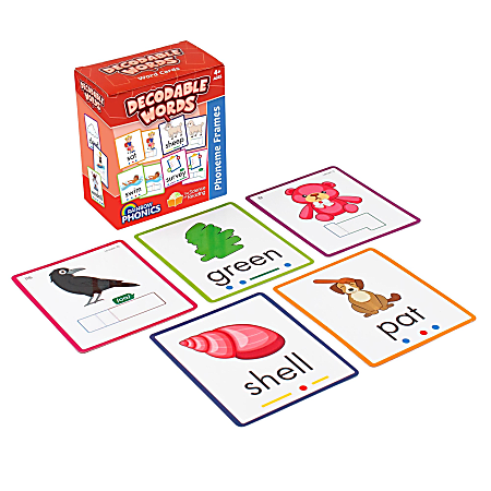 Junior Learning Rainbow Phonics Decodable Word Cards