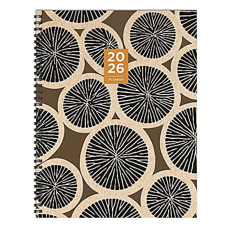2026 TF Publishing Large Weekly/Monthly Planner, 9" x 11", Tree Rings, January To December