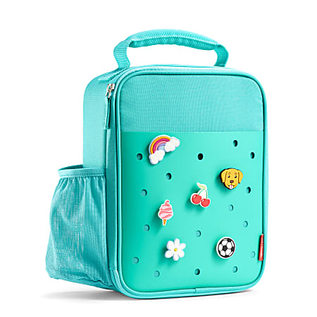 Fit & Fresh Baylee Charm Lunch Bag, 10”H x 4”W x 7-1/2”D, Teal
