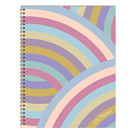 2026 TF Publishing Large Weekly/Monthly Planner, 9" x 11", Almost Rainbow, January To December