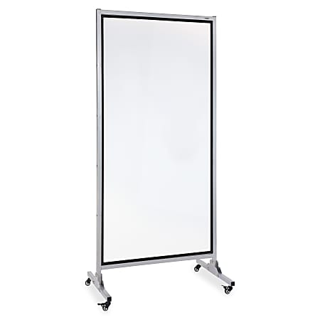 Lorell® 2-Sided Magnetic Dry-Erase Whiteboard Easel, 82 1/2" x 37 1/2", Metal Frame With Black Finish