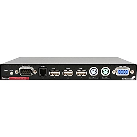 StarTech.com 1 Port USB PS/2 Server Remote Control IP KVM w/Virtual Media & Serial