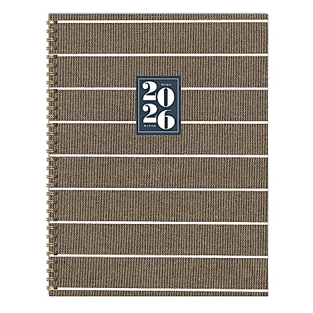 2026 TF Publishing Large Weekly/Monthly Planner, 9" x 11", Linen, January To December