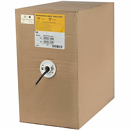 StarTech.com 1000 ft Bulk Cat6 Ethernet Cable - Stranded - CM-Rated  - WIRC6PATBKRL