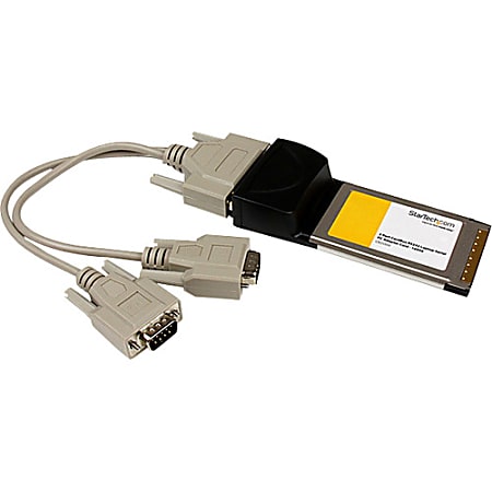 StarTech.com 2 Port CardBus RS232 Serial Laptop PC Adapter Card - 16950