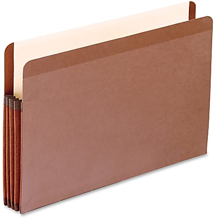 Pendaflex® Tyvek® Premium Reinforced File Pocket, 3 1/2" Expansion, 9 1/2" x 14 3/4", Dark Brown