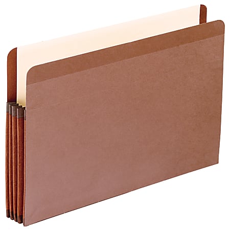 Pendaflex® Tyvek® Premium Reinforced File Pocket, 3 1/2" Expansion, 9 1/2" x 14 3/4", Dark Brown