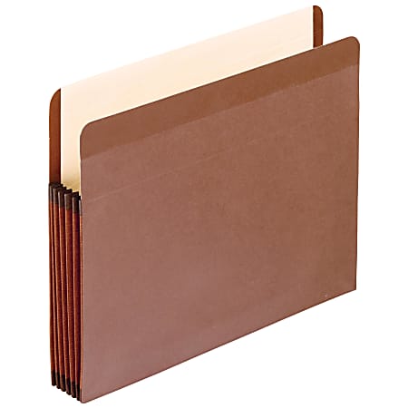 Pendaflex® Premium Reinforced File Pocket, 5 1/4" Expansion, 9 1/2" x 14 3/4", Dark Brown, Box Of 5