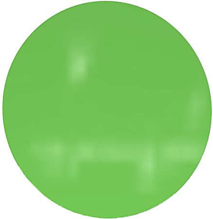 Ghent Coda Low-Profile Circular Magnetic Dry-Erase Glassboard, 24", Green