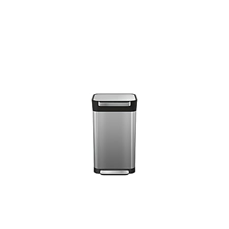 Joseph Joseph Titan Steel Trash Compactor, 24 Gallons, Silver