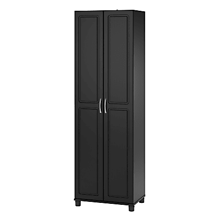 Ameriwood™ Home Kendall 24" Utility Storage Cabinet, 5 Shelves, Black