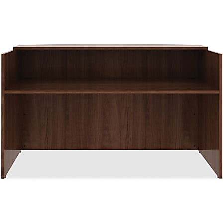 Lorell® Essentials Series Reception Desk, 72"W x 36"D, Walnut