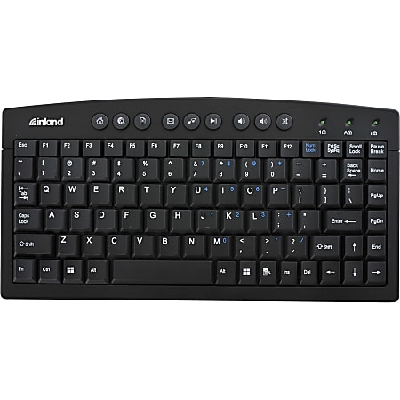 Inland Mini USB Multimedia Keyboard - 97 Key